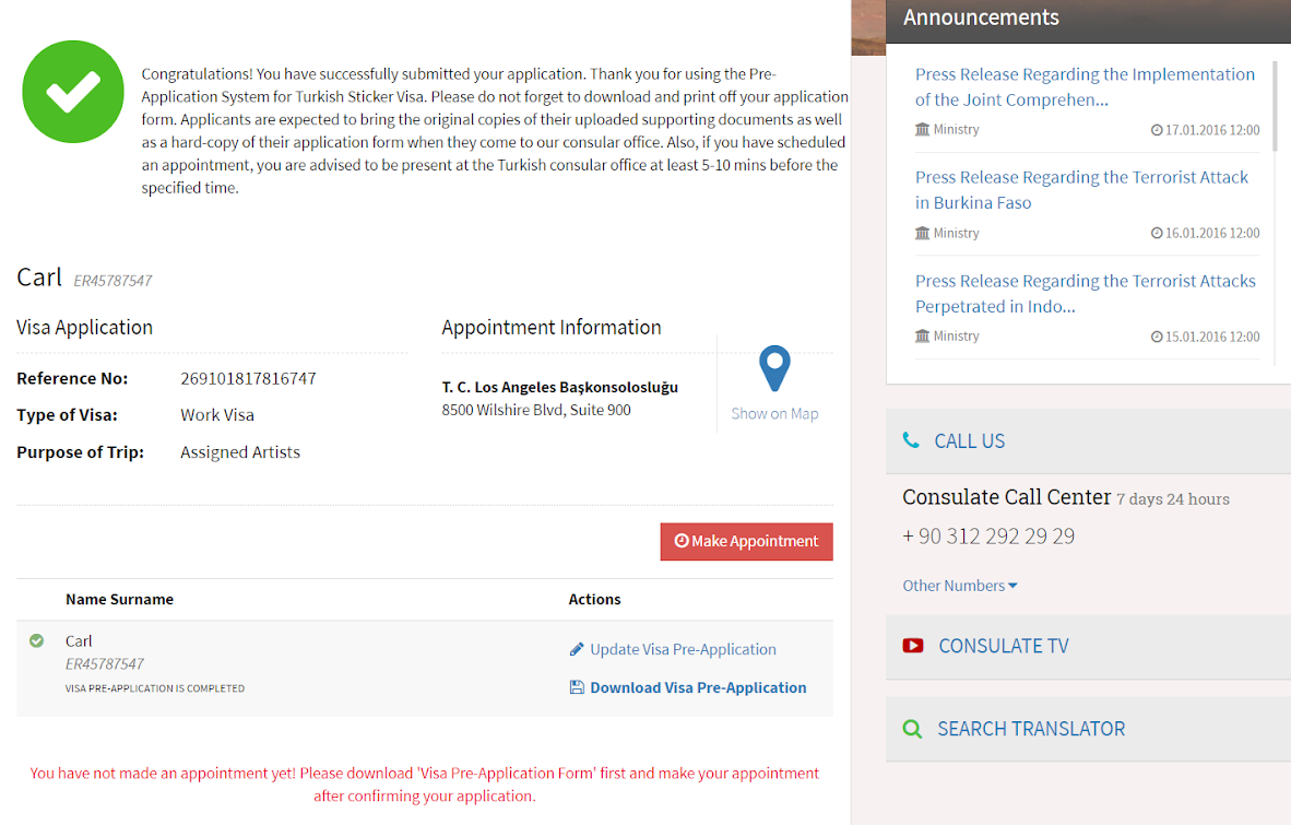 Confirm your application Confirm your application