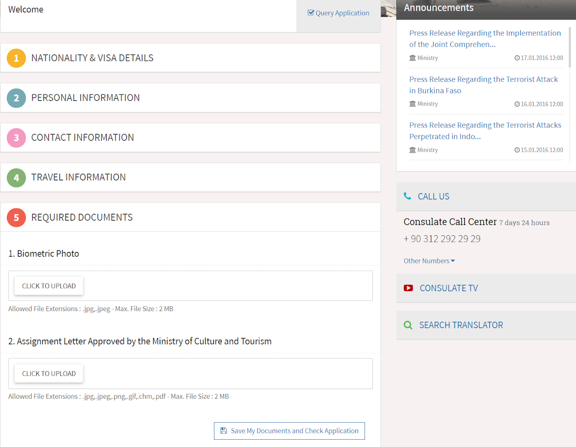 Required Documents Required Documents