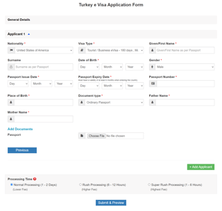 Turkey Online Visa Application Turkey Online Visa Application