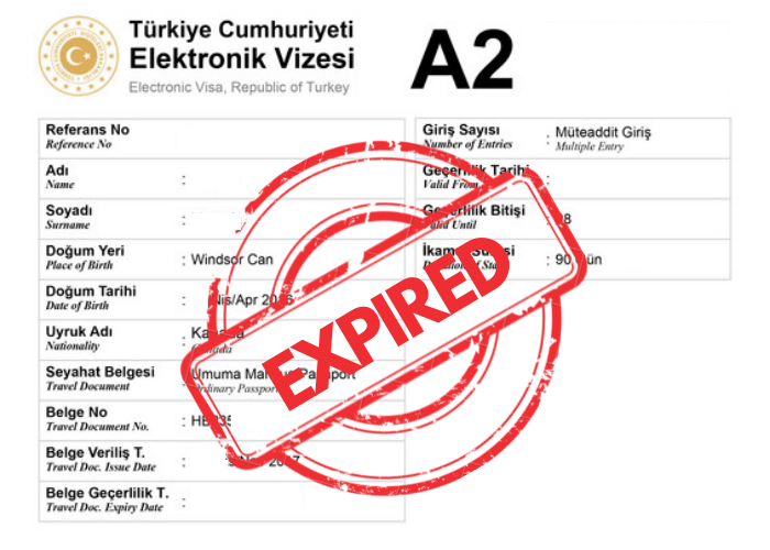 Turkey Visa Expired Turkey Visa Expired